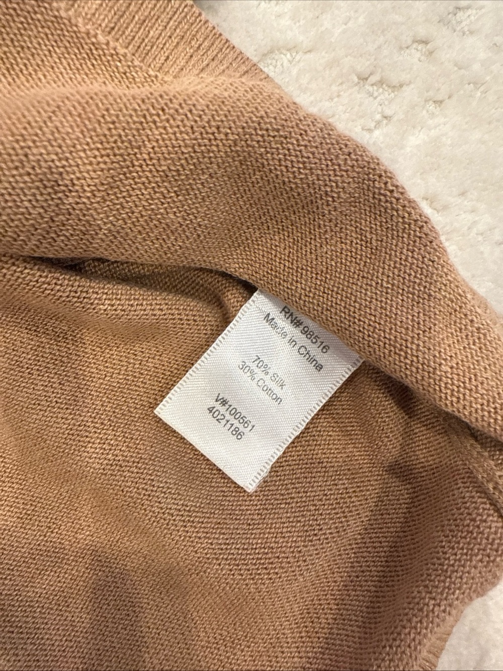 Coldwater Creek Men's Tan Turtleneck Sweater - Picture 3 of 3